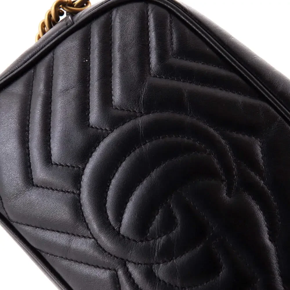 Gucci Gg Marmont Shoulder Bag Matelasse #220390G12B - Picture 8 of 9